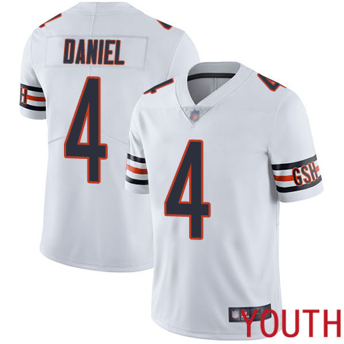 Chicago Bears Limited White Youth Chase Daniel Road Jersey NFL Football #4 Vapor Untouchable->youth nfl jersey->Youth Jersey